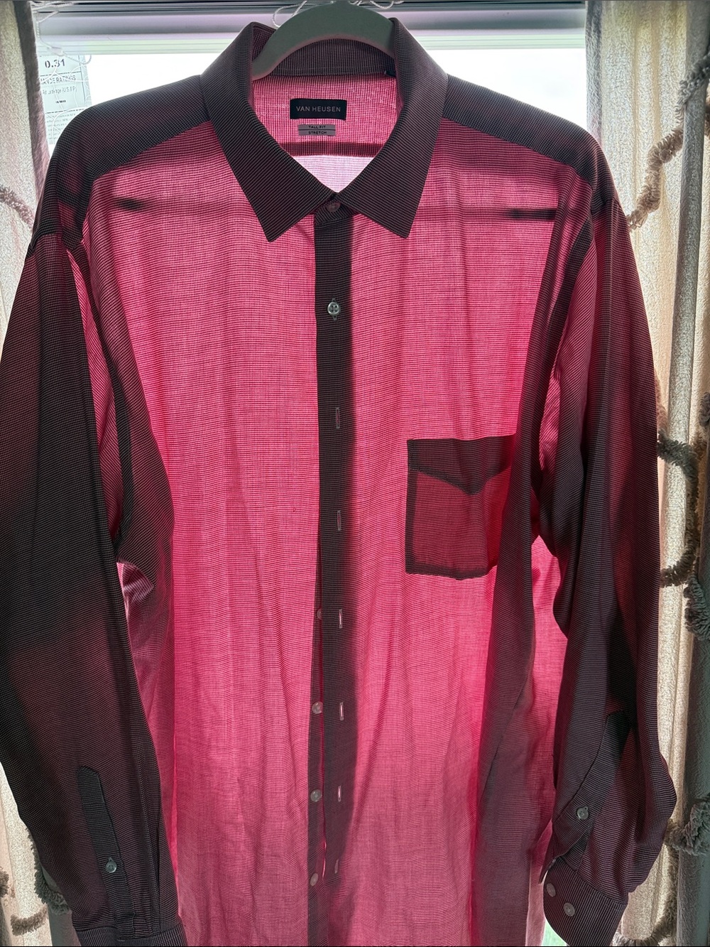 Van Heusen Men’s Long-Sleeve Button-Up Shirt